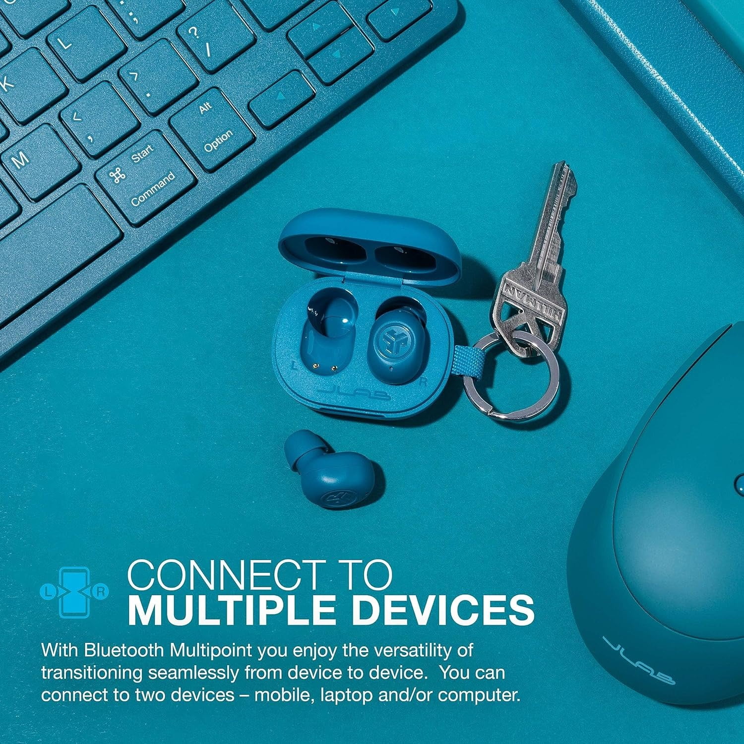 True wireless earbuds multiple devices sales