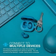JLab JBuds Mini True Wireless Earbuds, Be Aware Audio, Bluetooth, IP55, Teal