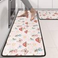 thumbnail image 2 of Kitchen Rugs Sets Of 2,Mushroom Fairy Princess Pattern Anti Fatigue Kitchen Mat Rugs Non Slip Washable,Decorative Kitchen Floor Mats for Kitchen,Sink,Laundry,17"x47"+17"x47", 2 of 5