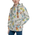 thumbnail image 2 of Picia Skateboard Pattern Youth Hoodie - Warm Pullover Sweatshirt with Kangaroo Pocket, Ideal for Boys and Girls-Medium, 2 of 6