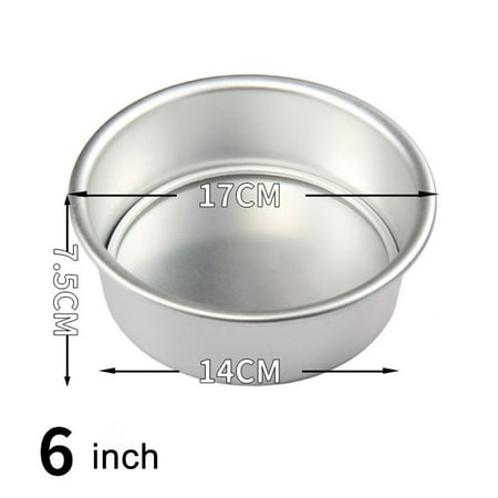 

Lierteer 2/4/6/8/10in Aluminum Chiffon Cake Mold Nonstick Angel Food Cake Pan DIY