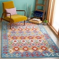 thumbnail image 5 of SAFAVIEH Aspen Enric Damask Wool Runner Rug, Blue/Ivory, 2'3" x 9', 5 of 8