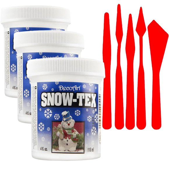 Pintura de nieve para manualidades 3 piezas GRAS Art Bundles, 118 ml cada una