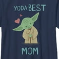 thumbnail image 2 of Boy's Star Wars: The Empire Strikes Back Mother's Day Best Mom Yoda Graphic Tee Navy Blue Large, 2 of 4
