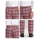 thumbnail image 4 of Puntoco Pantalones de traje casuales con botones y bolsillos y estampado de cuadros rectos para hombre, 4 of 7