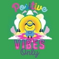 thumbnail image 2 of Junior's Minions: The Rise of Gru Stuart Positive Vibes Only  Graphic Tee Kelly Green Large, 2 of 3