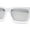 White - Silver Mirror, variant on Womens Classy Mod Horn Rim Plastic Fashion Chic Sunglasses White - Silver Mirror