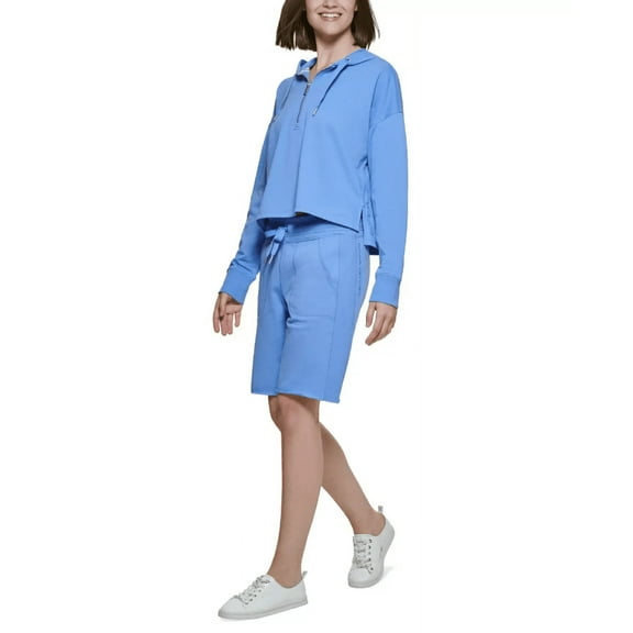 Calvin Klein Performance Women's Half-Zip Hoodie, Blue, Medium