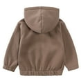 thumbnail image 5 of Coerni Toddler Winter Outfit Cotton Warm Long Sleeve Hoodie With Pockets Solid Color Sports Sweatshirt Set for Boys Girls, 5 of 9