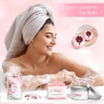 thumbnail image 4 of Set de regalo de spa Frerdui Rose Scent con sales de baño y mantequilla corporal, 4 of 7