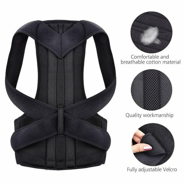 Buy kossto Back Brace Posture Corrector Belt For Lower And Upper Back Pain  Relief with Mesh fabric for Man & Woman Large Universal SIZE(Waist38-44)  Online at Low Prices in India 