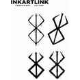 thumbnail image 3 of shiyou-Tattoo Tech, 2 Sheets Small Semi Permanent Tattoo, Adult Art Design Temporary Tattoos, Lasts 1-2 Weeks, Waterproof, Realistic Look, No Adhesive, No Reflection (Berserker), 3 of 4