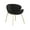 Black, variant on Soft Velvet Home Lounge Chair - Padded Seat And Chic Appearance In /pink For Home, Office, Dining Ergonomic Design With Metal Legs Blue