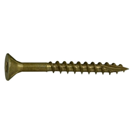

#7 x 1-5/8 Tan Ruspert Coated Steel Square Drive Bugle Head Deck Screws