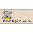 thumbnail image 1 of Hero Arts Mounted Rubber Stamp 1.5"X1.75"-Please Sign &amp; Return Pup, 1 of 2