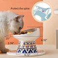 thumbnail image 5 of JanYoo Elevated Tilted Ceramic Cat Food Bowl with Anti Vomiting Feature for Cats, White (2 Pack), 5 of 6