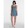 thumbnail image 3 of Avia Women's SoftSculpt Tipped Mini Dress, Sizes XS-XXXL, 3 of 6