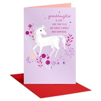 American Greetings Valentine's Day Card for Granddaughter (Unicorn)