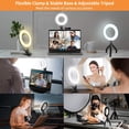 thumbnail image 4 of Ring Light, ACMEZING Video Conference Lighting Kit 3200k-6500K Dimmable LED Ring Light Clip on Laptop Computer Monitor, 4 of 5