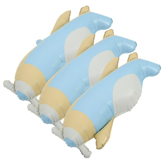 FRCOLOR  3 Pcs Frosted Airplane Balloon Cute Decor Girls Baby Colorful
