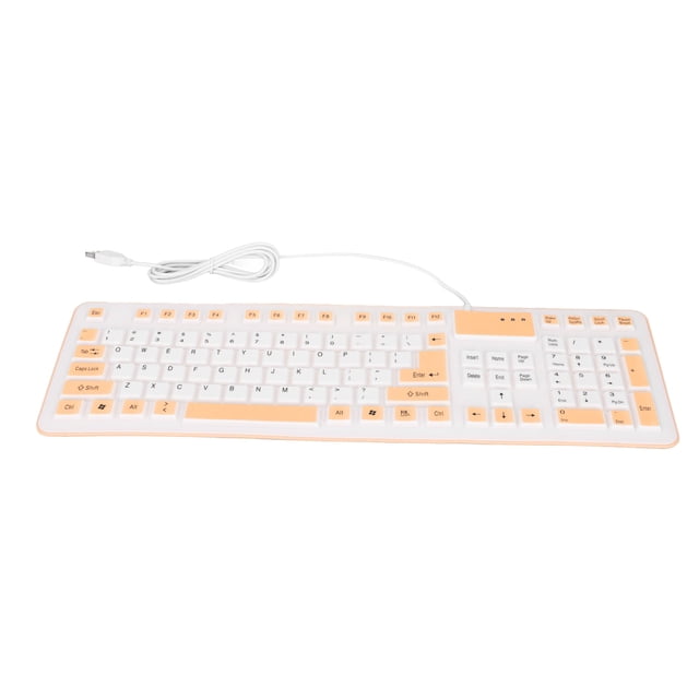Silicone Keyboard,Foldable Silicone Keyboard 106 Roll Up Keyboard Foldable Keyboard Leading Edge Technology