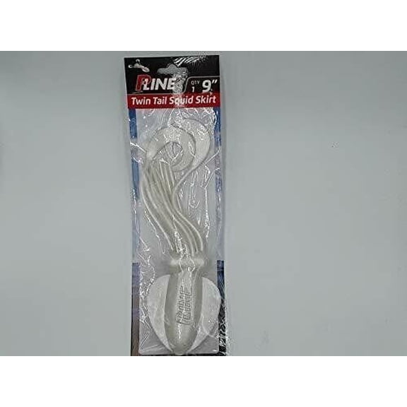 P-Line PTTS90-311 Twin Tail Squid 9" Pearl Glitter