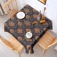 thumbnail image 2 of Pioneer Flower Floral Print Pattern Square Tablecloth, Waterproof Wipeable Spillproof Washable Table Cover for Home Kitchen Party Decor, 42"x42", 2 of 6