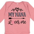 thumbnail image 4 of Inktastic My Nana Grandma Loves Me Girls Girls Long Sleeve Baby Bodysuit, 4 of 5