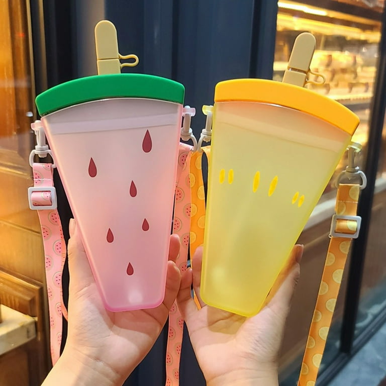 Cute ice cream popsicle water bottle fruit Watermelon flask suitable for  adults and children shopping BPA Free