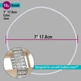 thumbnail image 3 of Deb Moffett-Hall’s Endless Loom Bands, 7 Inches Diameter, Pack of 10 Pieces, Clear Color, Use with The Endless Loom, 3 of 10