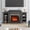 70in, Black(23" fireplace), variant on Holliwill 80" Electric Fireplace with Mantel, Modern Farmhouse TV Stand for TVs up to 90" with 30" Insert Heater, Black