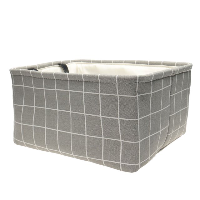 Unique Bargains Fabric Storage Bin Box with Handles Laundry Baskets Organizer for Closet