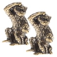 thumbnail image 1 of 2pcs Brass Craft Monkey Adornments Brass Craft Desktop Decors Animal Decors, 1 of 6