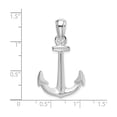 thumbnail image 4 of Sterling Silver Anchor Pendant Necklace for Men and Women, Nautical Maritime Charm with Polished Finish, Symbol of Hope Strength Faith, Christian Coastal Ocean Jewelry, 4 of 6
