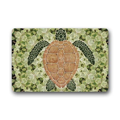 WinHome Sea Turtle Doormat Floor Mats Rugs Outdoors/Indoor Doormat Size