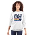 thumbnail image 3 of Vintage Love is Love Rainbow Heart Sweatshirt for Men or Women Brisco Brands L, 3 of 6