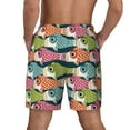thumbnail image 4 of Uemuo Lantern Koi Fish Pattern Mens Swim Trunks Quick Dry Board Shorts with Mesh Lining, Stretch Beach Shorts Quick Dry No-Chafing Board Shorts-XX-Large, 4 of 9