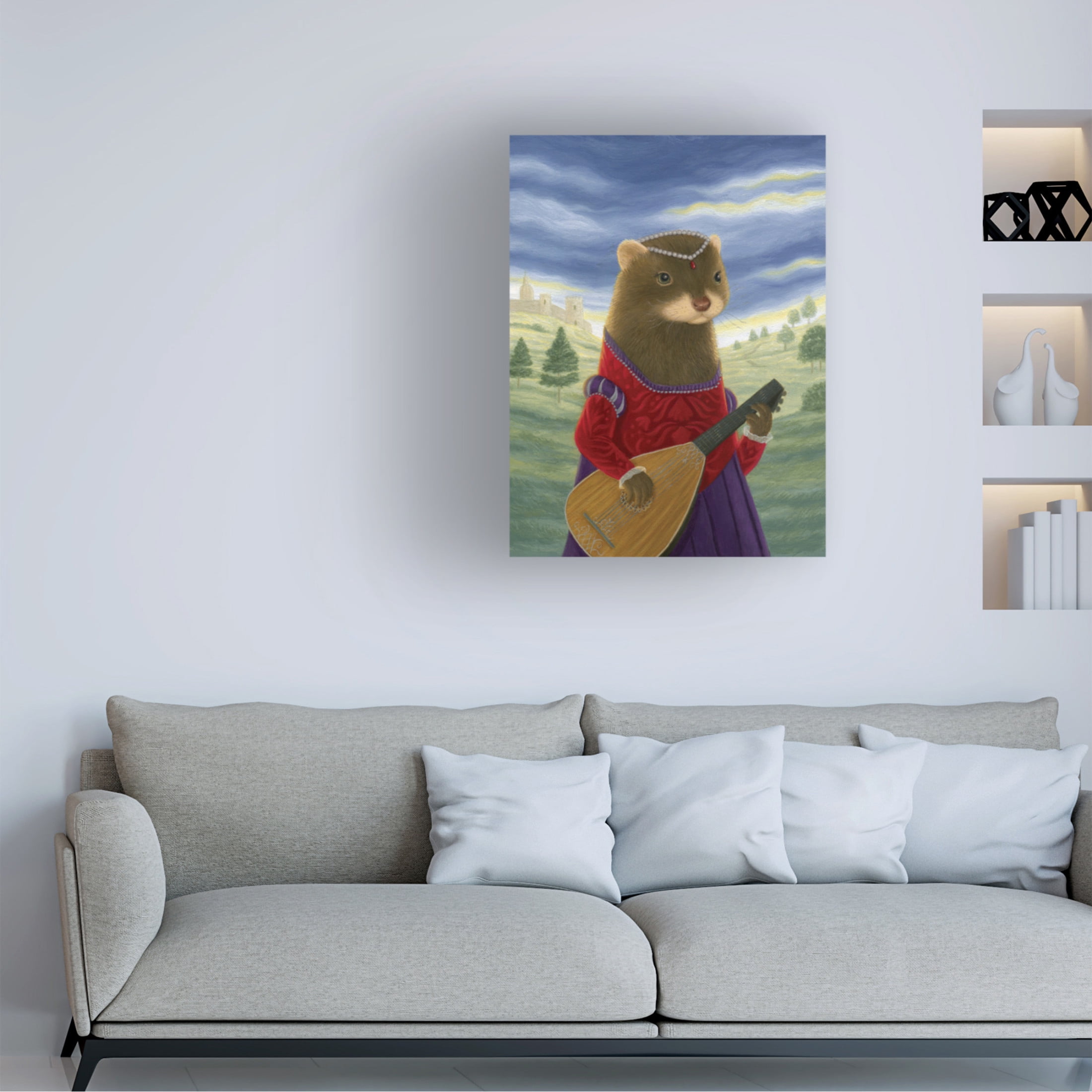 Canvas Wall Art - Gina Matarazzo 'Lady Mirabella of Piccolofazzio' Wall Art for Living Room, Bedroom, or Office Décor by Trademark Fine Art - 24 x 32 Inches