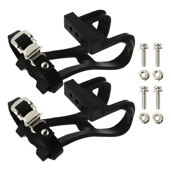 IBASETOY 1 Set Foot Toe Clips Pedal Bike Toe Clip Cage for Indoor Cycling