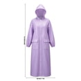 thumbnail image 3 of Adult Raincoat, Unisex Full Body Heavy Rain Poncho with Hood, Waterproof Windproof Breathable Rain Jacket for Outdoor Cycling, Camping, Hiking, Fishing, Travel, Emergency Use, 3 of 7