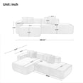 thumbnail image 6 of 105.51'' Modular Sectional Sofa Couch for Living Room, Sherpa Fabric L-Shape Couch, 5 Seater Modern Corner Sofa Couch with Chaise Lounge, Comfy Couch Without Installation,Green, 6 of 6