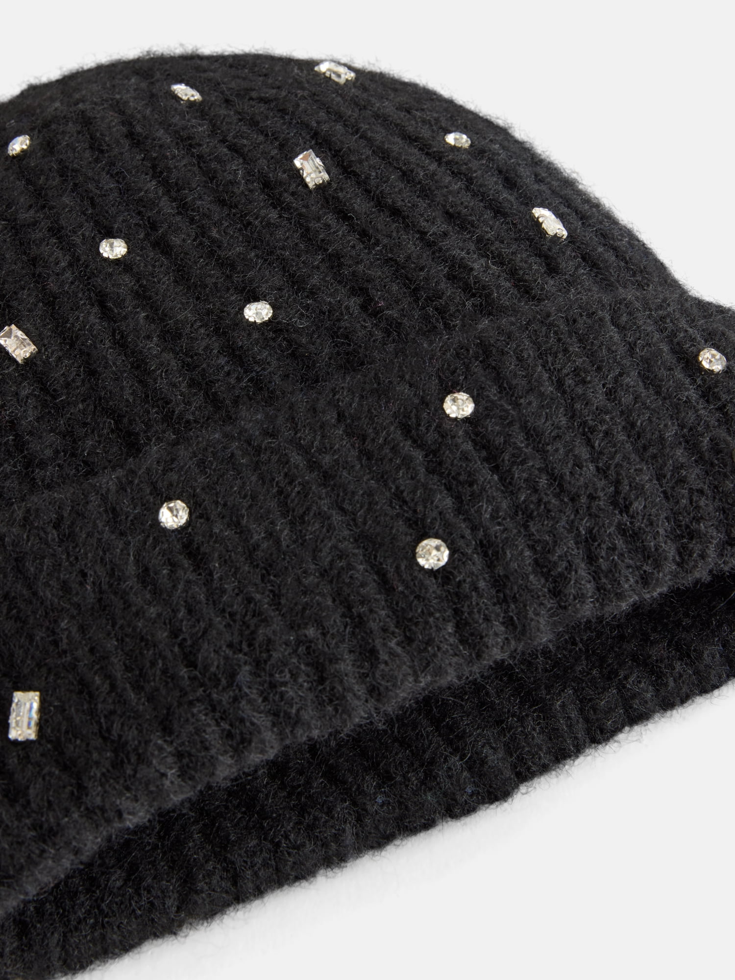 Free Assembly Women's Beanie Glove Set, Black Soot