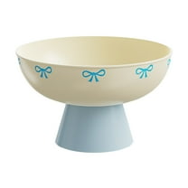 Modern High Footed Fruit Bowl with Detachable Drain Base - Multipurpose Kitchen Countertop Display Bowl for Fruits, Vegetables & Snacks, Efficient Drainage Design