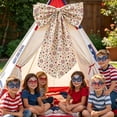 thumbnail image 3 of Oversized Fabric Bow Hanging Ornaments in Patriotic Hues, Eye-Catching Party Decor Pendants for 4Th Of July, Indoor Entryways, Venue Setup and Independence Day Festive Scene Arrangement,, 3 of 6