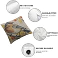 thumbnail image 4 of Acheng Throw Pillow Cover&nbsp;Set of 2 Watercolor Robin Sitting on Tree Branch Red Yellow Leaves Autumn Bird Fall White Nature Home Decor Pillow case White, 4 of 6