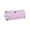 Pink, variant on Quilted Padded Bow Embroidered Pencil Pouch, Lightweight Minimalist Single Compartment Pencil Case for Office Desk Artist Travel Makeup Storage, 6.6 Inch