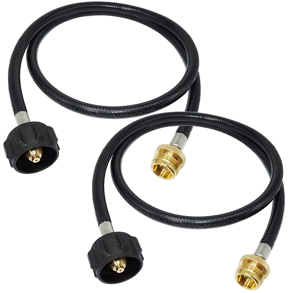 MLFU 4 Feet Propane Adapter Hose 1lb to 20lb, Quick Disconnect Propane