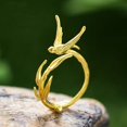 thumbnail image 4 of WINDLAND Elegant Swallow Rings Statement Jewelry Everyday Wear Rings Alloy Texture, 4 of 7