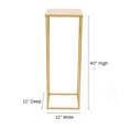 thumbnail image 2 of 2 PCs Gold Tall Metal Vase Centerpiece for Wedding Reception Table Decor Flower Arrangements, 2 of 5