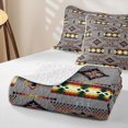 thumbnail image 4 of jejeloiu Calm Tribal Twin Quilt Set,Serene Print Twin Coverlet Set For Boys,Gray Multicolor,2-Piece, 4 of 7